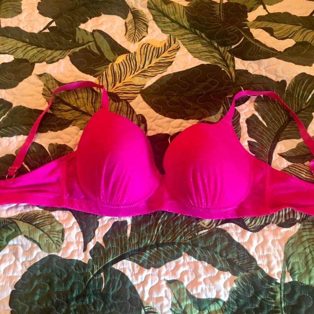 Hot Pink Push-Up Bra